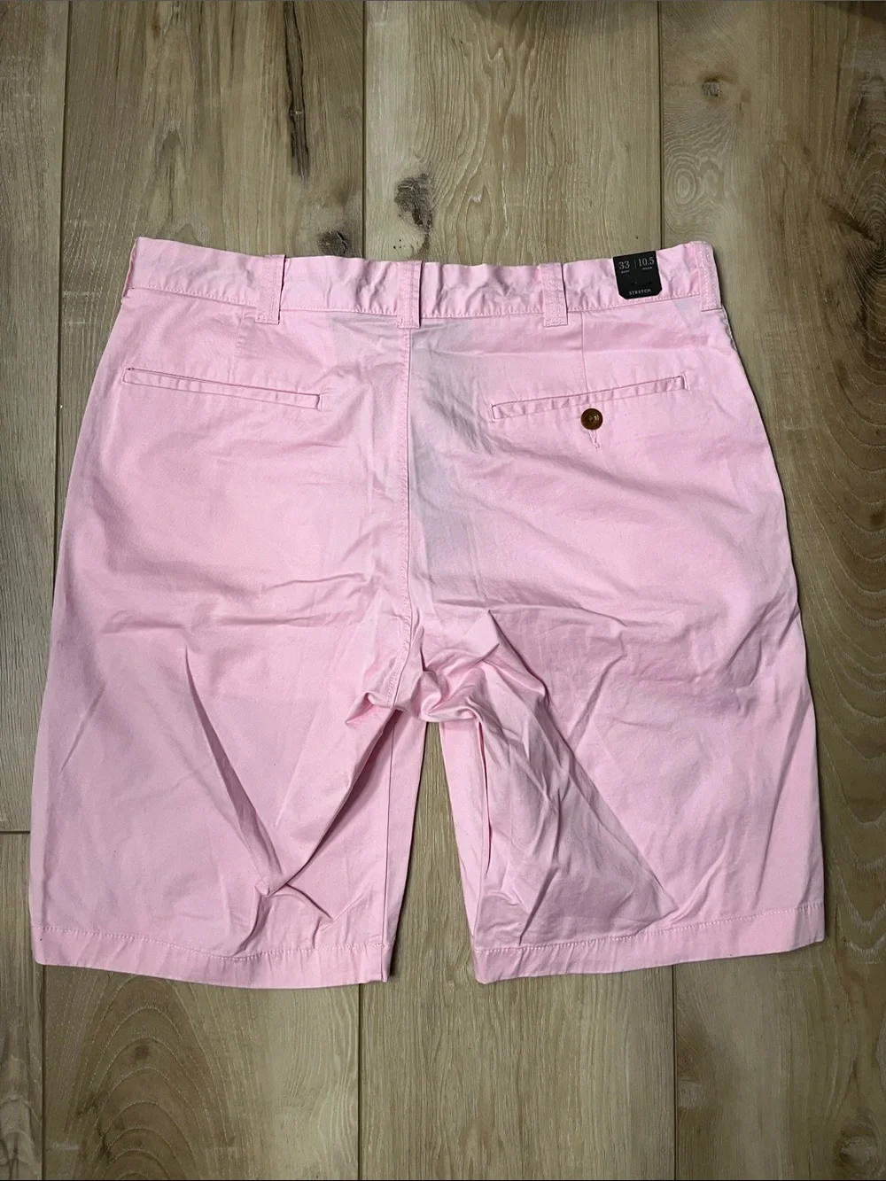 J. CREW MENS 10.5” STRETCH SHORTS PINK SIZE 33 NEW